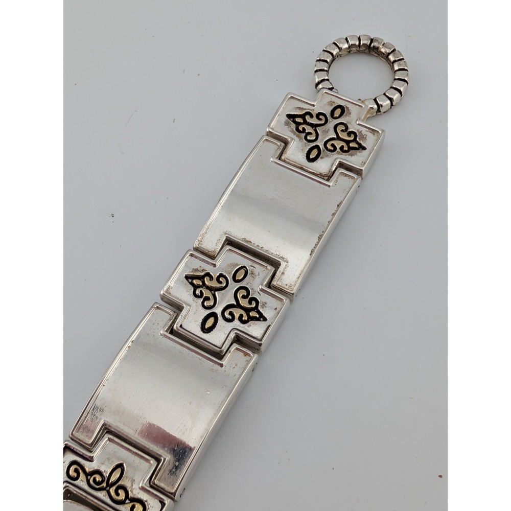 Geneva Watch Women 23mm Silver Case 7" Toggle Clasp Band New Battery - Picture 2 of 6